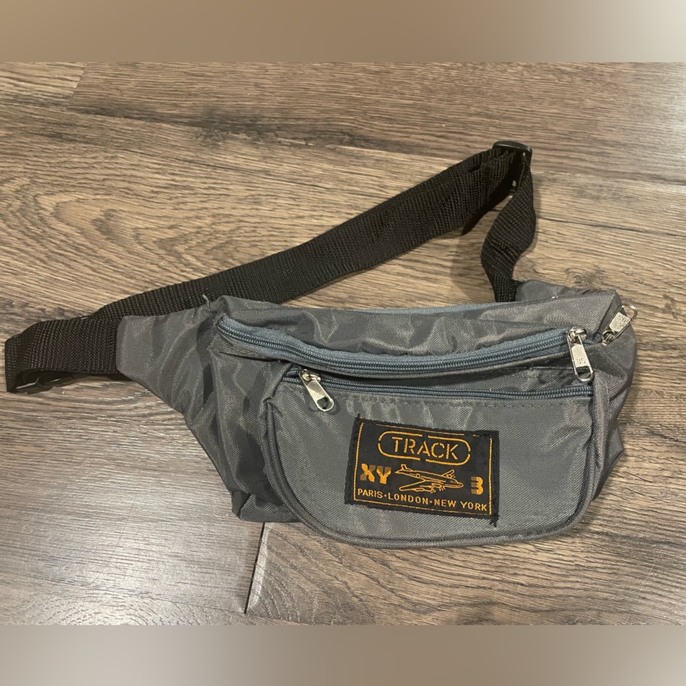 Vintage Track Nylon Fanny Pack Adjustable